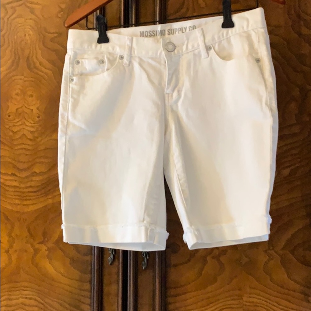Mossimo Supply Co. white jean shorts
